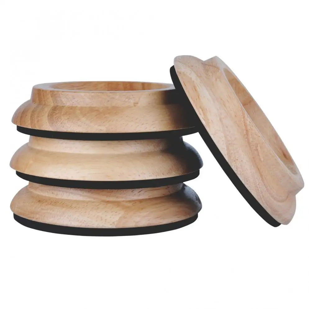 Solid Wood Caster Cups For Upright Pianos