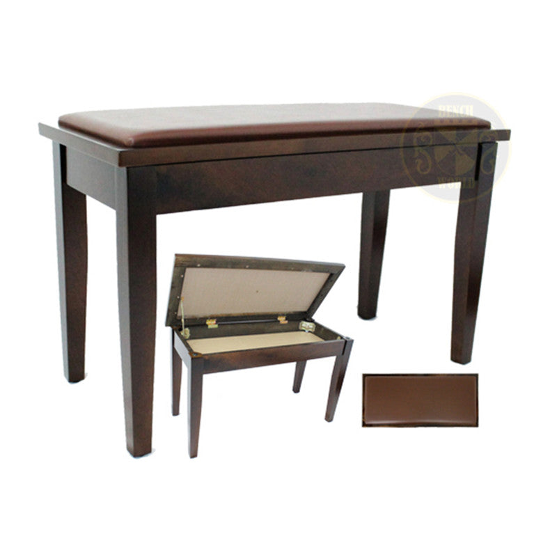 Dark Satin Walnut Piano Bench 