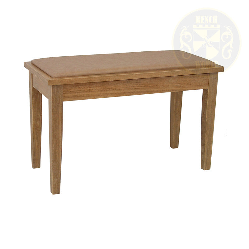 Satin Oak Piano Bench